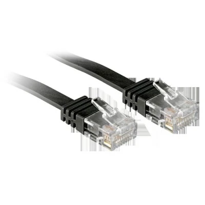 Afbeelding van LINDY 47520, Cat.6, ribbon Patchkabel, niet afgeschermd, zwart, 0,3 m