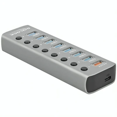 Afbeelding van USB C hub 8 poorten Delock