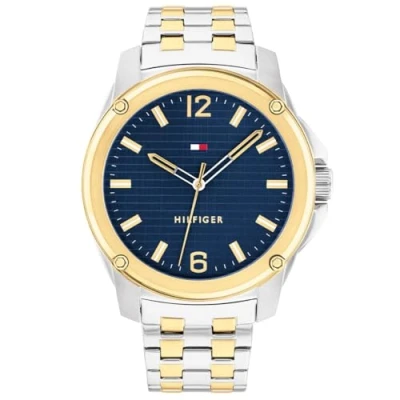 Afbeelding van Tommy Hilfiger Horloge silvercoloured/goldcoloured, Heren, Maat: One Size, Silver coloured/gold coloured