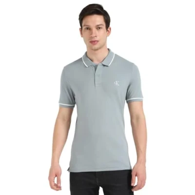Afbeelding van Calvin Klein Jeans Polo Tipping Blauw XXL