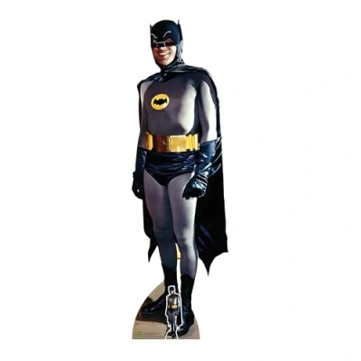 Afbeelding van STAR CUTOUTS SC1661 Batman 1966 Adam West levensgrote kartonnen uitsparing retro superheld feestdecoratie