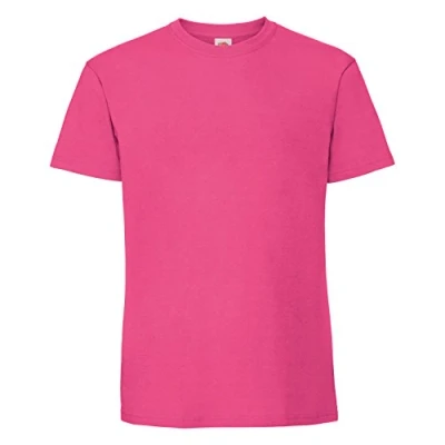 Afbeelding van Fruit Of The Loom Mens Ringgesponnen Premium Tshirt (Fuchsia)