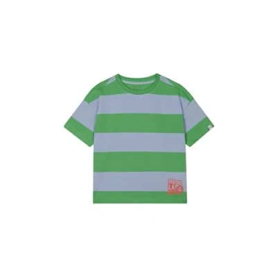 Afbeelding van Noppies T shirt Larkfield Stripe pattern Medium Grey Maat 110