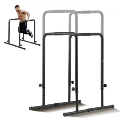 Afbeelding van VEVOR dip stangen standstation met instelbare hoogte, 200 kg fitness workout stangstation, stabilisator, parallette push upstandaard, parallelle staven krachttraining in de fitnessstudio thuis
