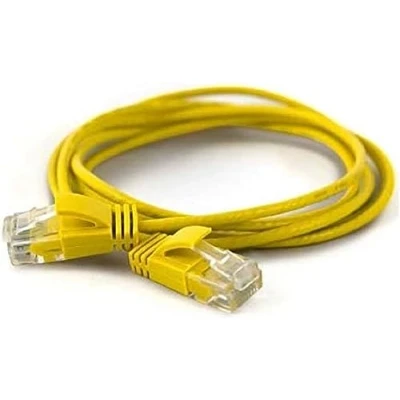 Afbeelding van wantecWire Extra dunne patchkabel CAT.6 UTP, lengte 25 m, geel