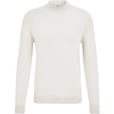 Afbeelding van WE Fashion Heren fijngebreide trui Regular fit Beige Katoen Maat: S