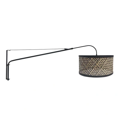 Afbeelding van Steinhauer wandlamp Elegant classy zwart metaal 3699ZW