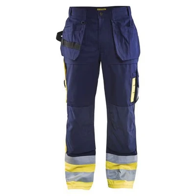 Afbeelding van Blaklader Werkbroek High Vis 1529 1860 Marine/High Geel C158