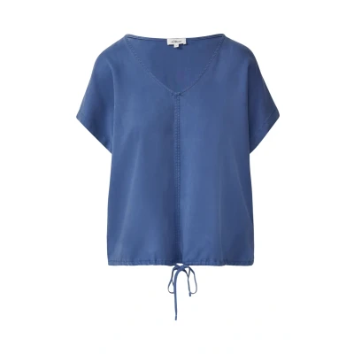Afbeelding van s.Oliver MIT Tunnelzug AM SAUM Blouse, Dames, Maat: 38, Royalblau