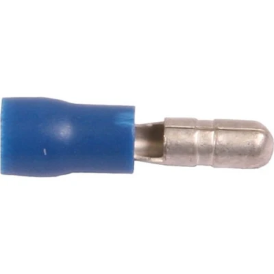Afbeelding van Bofix Doos a 25 schuif stekker rond man blauw 4mm