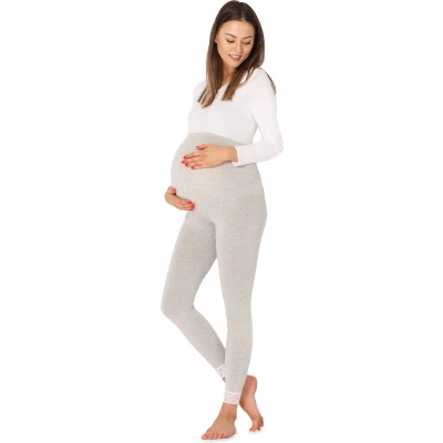 Afbeelding van BE Mammy Dames Leggings Zwangerschapskleding Lange 7/8 Viscose BE20 262 LE Melange XL
