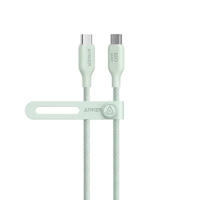 Afbeelding van Anker 543 USB C naar oplaadkabel (140W, 90cm), 2.0 Organic Nylon voor MacBook Pro 2020, iPad Air 4, Samsung Galaxy S22 en meer (Natuurlijk groen)