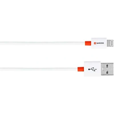 Afbeelding van Skross USB kabel 2.0 C stekker 2.00 m Wit Rond SKCA0005A MFI200CN