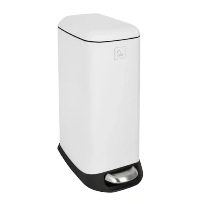Afbeelding van SVITA TS20 Vuilnisemmer Pedaalemmer Afvalemmer 20l incl. Binnenemmer Plastic Pedaal Softclose deksel Rechthoekig Keukenhulp Wit