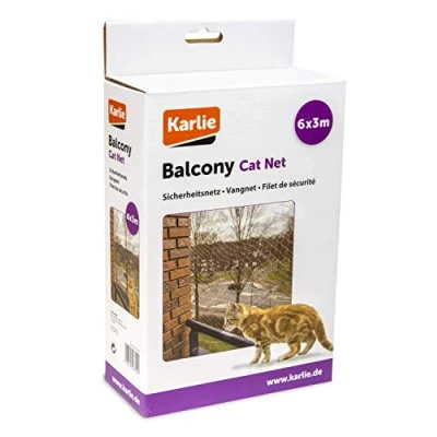 Afbeelding van Katten veiligheidsnet Transparant 6x3m