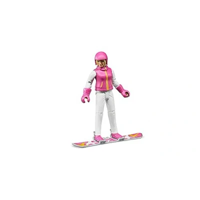 Afbeelding van Bruder Snowboarder Met Accessoires 1:16