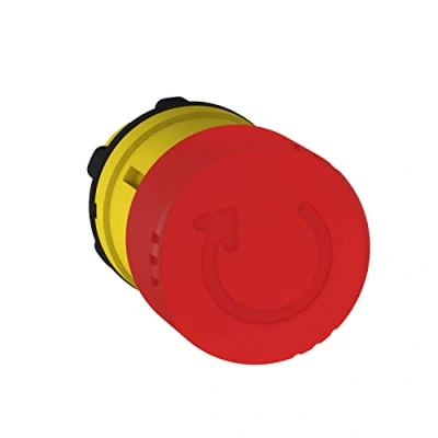 Afbeelding van Schneider ZB5AS834 frontelement rond voor noodstoppen/nood uit knop, diameter 30, draaideontgrendeling, rood, 22 cm