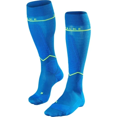 Afbeelding van FALKE Heren Skisokken SK Energizing Wool M KH Wol Functioneel material Met compressie 1 Paar, Blauw (King Fisher 6834) Kuitomwang W3, 43 46