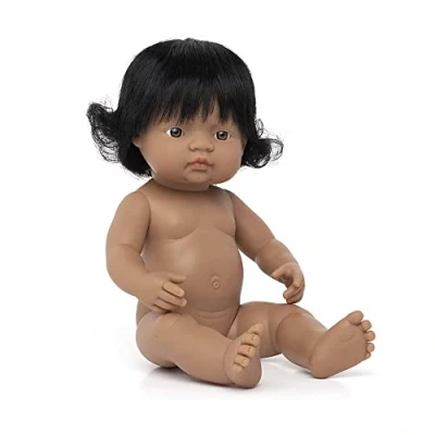 Afbeelding van babypop zuid Amerikaans meisje 38cm 31058