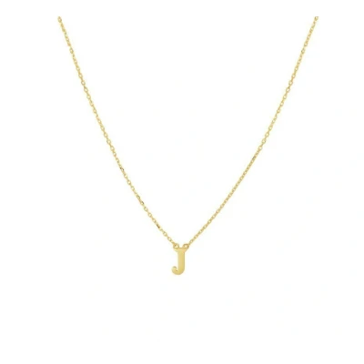 Afbeelding van Collier Geelgoud Letter J 40 44 cm
