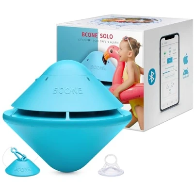 Afbeelding van Solo zwembadalarm, slim zwembadalarm met Bluetooth app, voor bovengrondse en in de grond, luide sirene van 110 dB, IP68 waterdicht, 3 jaar garantie, geïnstalleerd enkele seconden.
