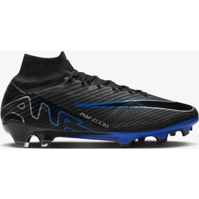 Afbeelding van Nike Performance Mercurial 9 Elite FG Voetbalschoenen met kunststof noppen black/chromehyper royal, Maat: 41, Black/chrome hyper royal Acryl