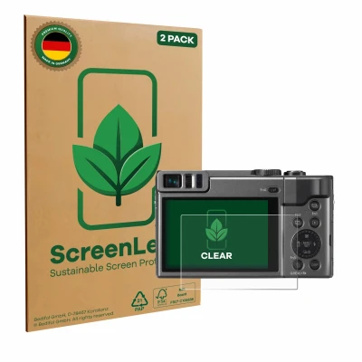 Afbeelding van ScreenLeaf Screenprotector voor Panasonic Lumix DC TZ90 / TZ96 TZ99 Duurzame schermbescherming Folie Beschermfolie transparant (2 Stuks)
