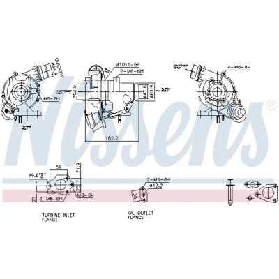 Afbeelding van Nissens Turbolader 93426