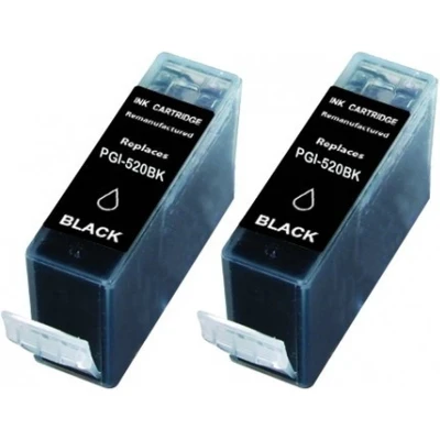 Afbeelding van SecondLife Duopack Canon PGI 520 Black