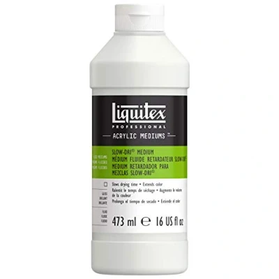 Afbeelding van Liquitex 6316 Professional Slow Dri medium, verlengt de droogtijd van acrylverf met meer dan 40% 473ml fles