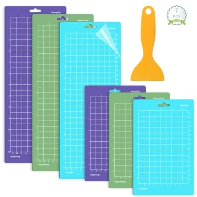 Afbeelding van Ticeed Snijmat voor Cricut, 7 Stuks Standaard Grip LightGrip StrongGrip Zelfklevende Cricut machines, 2 maten