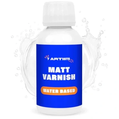 Afbeelding van Acrylverf Kleurloos 120 ml Glas Mat Vernis Matte Blanke Lak Voor Heldere Op Waterbasis Toplaag Volledig Gedroogde Schilderijen