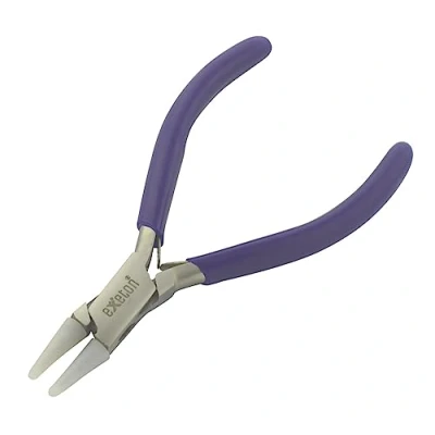 Afbeelding van EXETON Sieraden Tang Tool, Bail Maken 6 in 1 Draad Wrapping Multi Step Loop Tangen, Ketting Neus, Nylon Kaak Tang, Ronde Neus Kralen DIY Art Craft Gereedschap (Nylon Tang)