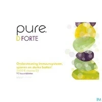 Afbeelding van Pure D Forte 2400iu, 90 Kauw tabletten