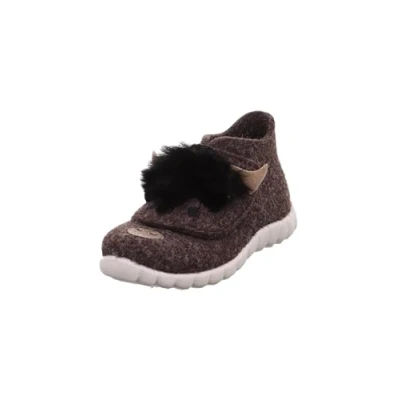 Afbeelding van Superfit Happy Unisex Pantoffels voor kinderen, Maat: 21, Braun Wol