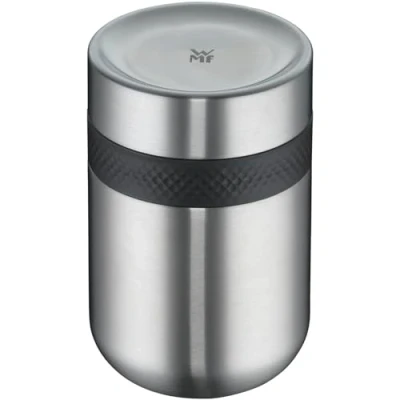 Afbeelding van WMF my2Go Thermo voedselcontainer, 300 ml, isolatiecontainer en 200 ml extra container, milieuvriendelijk, Cromargan roestvrij staal, gematteerd, vaatwasmachinebestendig