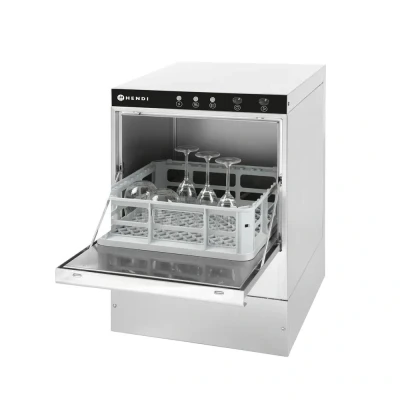 Afbeelding van Hendi Glazenspoelmachine K40, RVS, 51(b)x47(d)x71(h)cm, met afvoerpomp, 230V/2800W, 233016