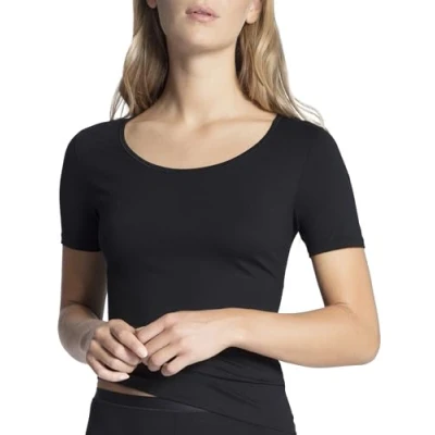 Afbeelding van CALIDA Natural Comfort Vrouwen Topje dames Zwart Maat 40 42