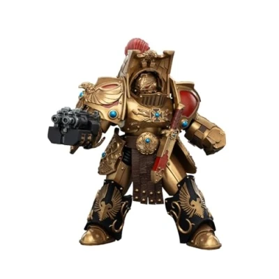 Afbeelding van Joy Toy (CN) Warhammer The Horus Heresy Action Figure 1/18 Legio Custodes Aquilon Terminator Squad met Lastrum Storm Bolter 14 cm Figuur
