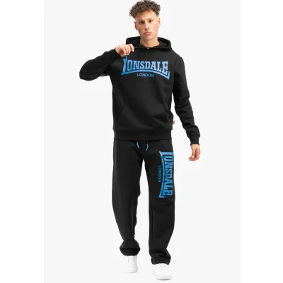 Afbeelding van Lonsdale Heren Chatsworth Hoodie, zwart/blauw, M