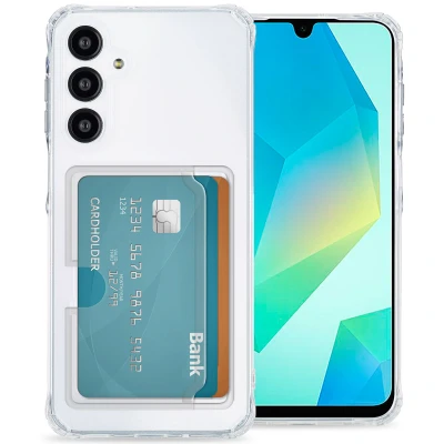 Afbeelding van Samsung Galaxy A36 Hoesje Met pashouder Siliconen en TPU (zacht) imoshion Softcase/Backcover Transparant Telefoonhoesje