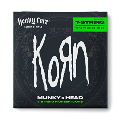 Afbeelding van Dunlop KRHCN1065 Korn Heavy Core Signature 10 65 7 snarige snarenset