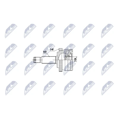 Afbeelding van Homokineet reparatie set, aandrijfas NTY NPZ KA 368