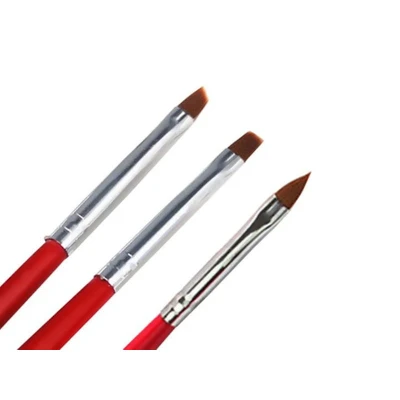 Afbeelding van SUNONE Nageldecoratie Penselen Set Rood 3 Stuks119