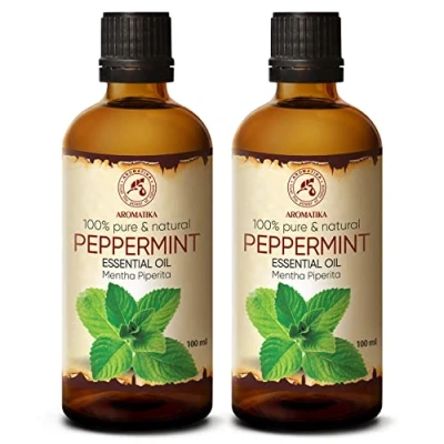 Afbeelding van Pepermunt Olie Set 2xEtherische 10ml 100% Puur &amp; Natuurlijk Aromatherapie Geurolie Geurverspreider Ontspanning Toevoegen aan Bad Cosmetica Massage Wellness Aroma Lamp Of Elektrische Diffuser