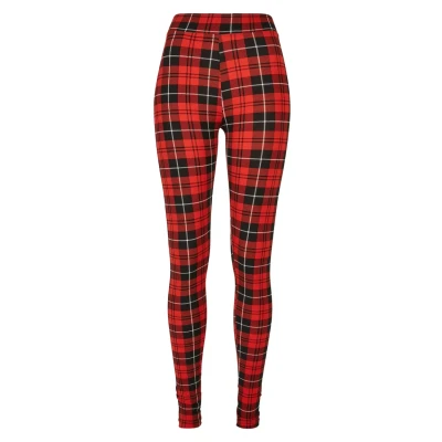 Afbeelding van Urban Classics SOFT AOP Legging, Dames, Maat: 4XL, Redcheck