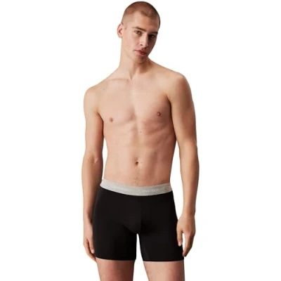 Afbeelding van Calvin Klein Underwear Boxer Brief 5 PACK Cotton Stretch Boxerbriefs, Heren, Maat: Small, Black