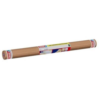 Afbeelding van tesa zelfklevend beschermpapier voor bescherming en dekking van grote oppervlakken, verwijderbaar zonder resten achter te laten, 1 rol 10 m x 60 cm