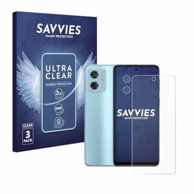 Afbeelding van Savvies Screenprotector voor Motorola Moto G54 (Voor+Camera) Folie Beschermfolie transparant (6 Stuks)