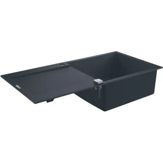 Afbeelding van Grohe rechthoekige enkele spoelbak bladmontage opbouw afvoerplug vuilafstotend waste hxbxd 200x1000x500mm 31645ap0